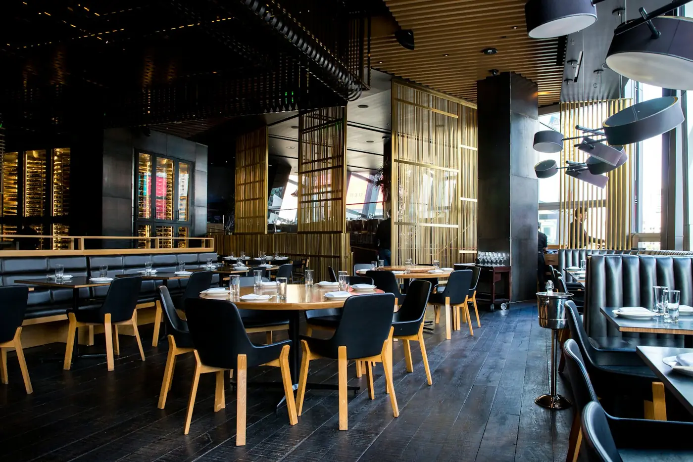 Modern restaurant interior in food retail and hospitality